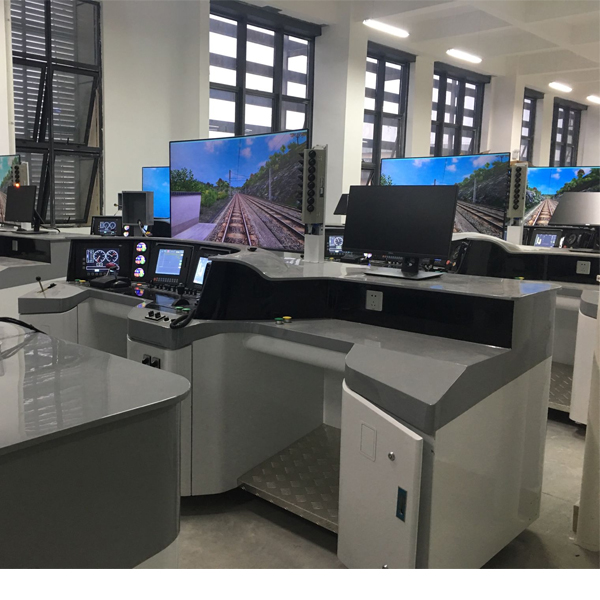 城市軌道交通模擬駕駛實訓裝置(圖1) 城市軌道交通模仿駕駛實驗裝置,模型塊化數值傳輸互聯(lián)網系統(tǒng)實驗臺
